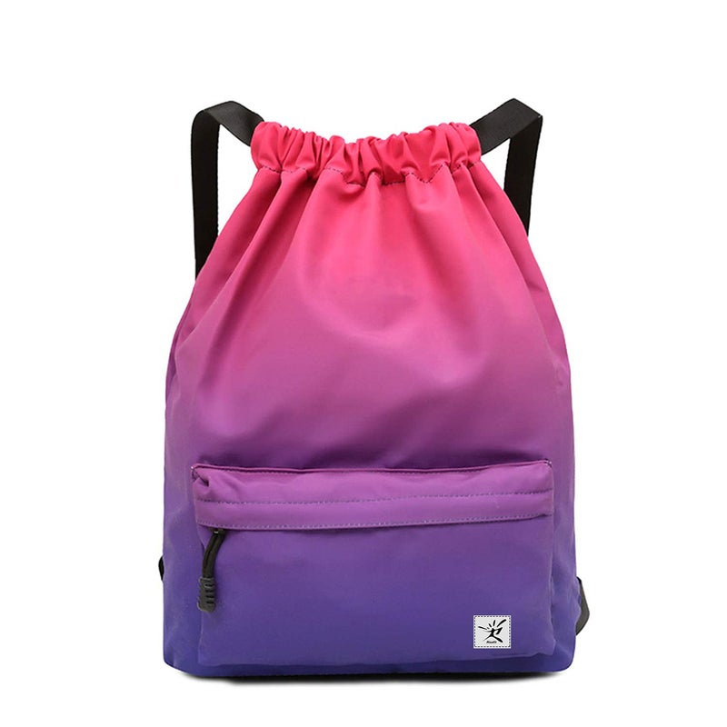 Risefit Waterproof Drawstring Bag, Gym Bag Sackpack Sports Backpack for Men Women - Image 1